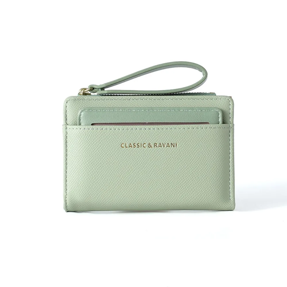 

Elegant PU Leather Short Wallets Korean Style Portable Women Clutch Bag Coin Purse Multifunctional Change Bag Outdoor