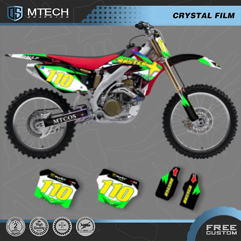 

DSMTECH Custom Team Graphics Decals Stickers Kit For Honda 2005 2006 2007 2008 CRF450 003