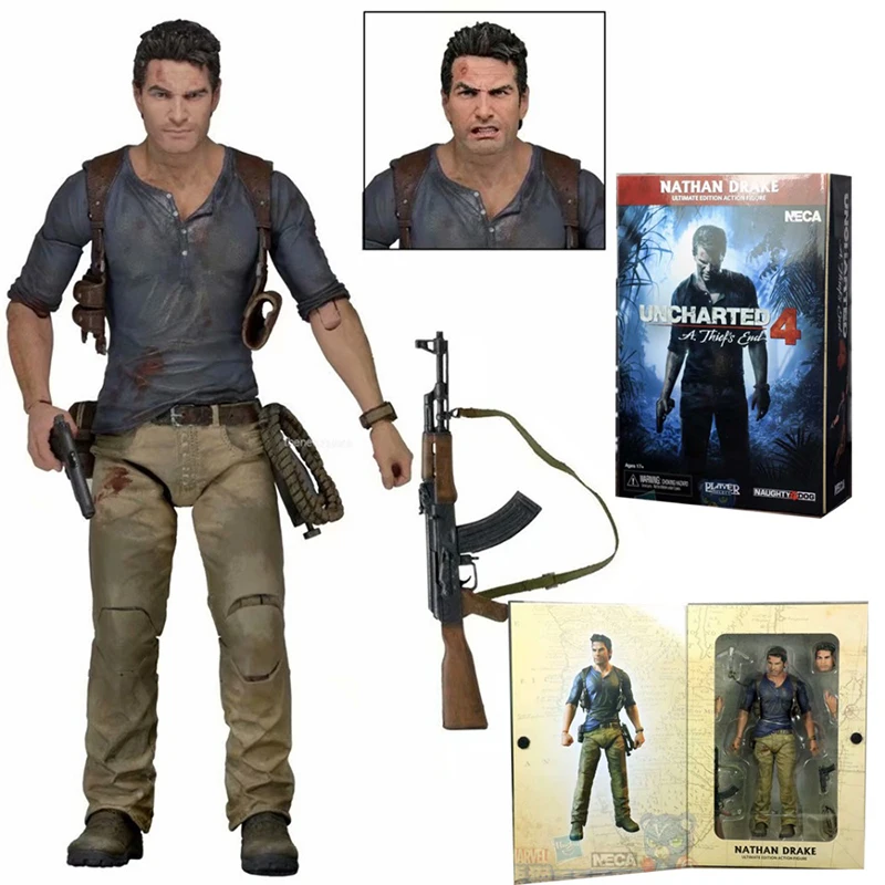 NECA Uncharted 4 ناثان دريك الطبعة النهائية عمل الشكل 7 "لاعب لعبة شخصية نهاية اللص نقل لعبة مجسمة قابلة للجمع