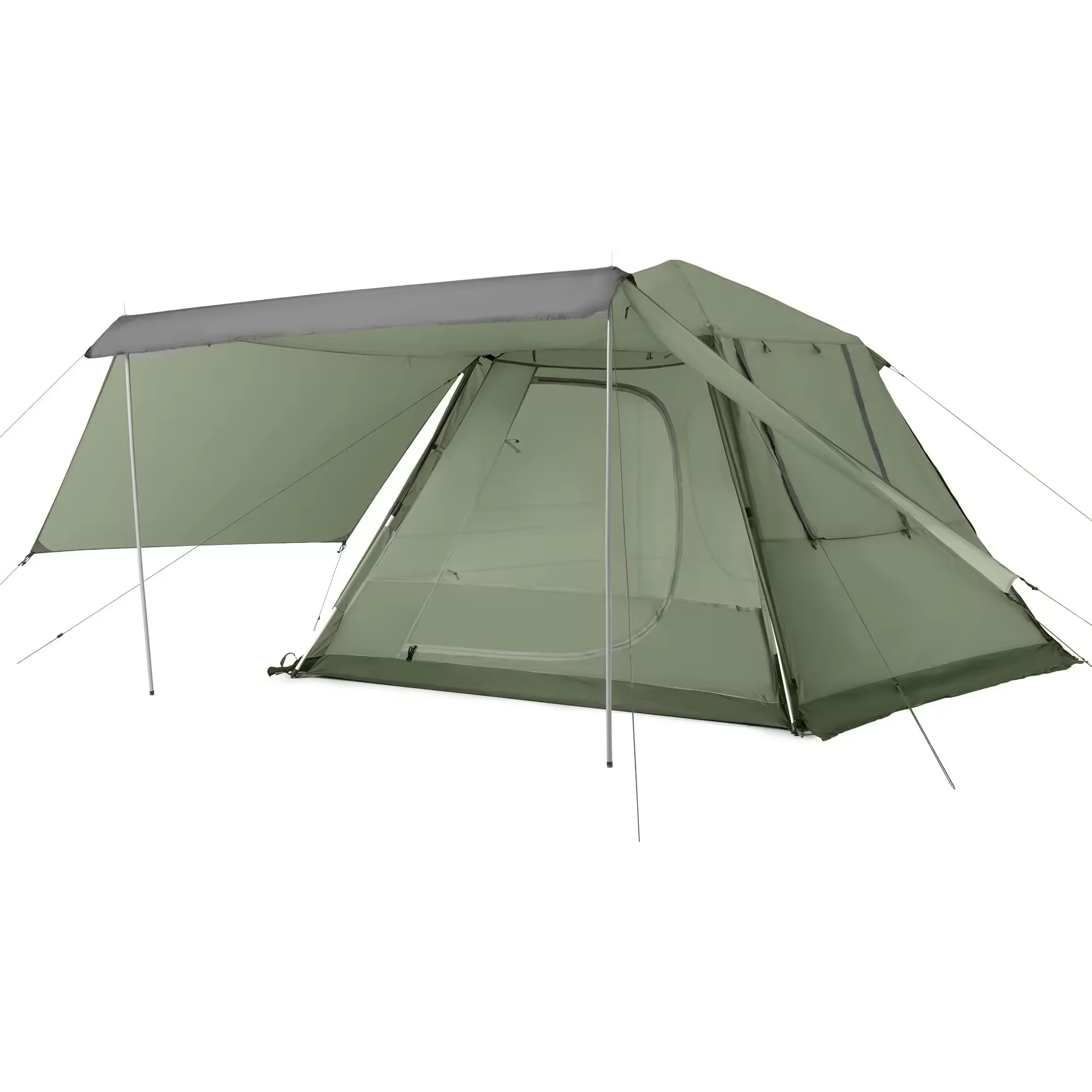 

Fashion Luxury Outdoor Weatherproof Double-Thick Fabric 4-6-8-10 Person Tent with Instant Setup Automatic Pop up Camping Tent