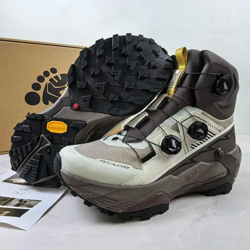 Professionelle Wanderschuhe für Damen und Herren, Schwarz-Silber, Outdoor-Schuhe, Unisex, Hochwertige Trekking-Stiefel, Bergschuhe für Paare – Detail 3