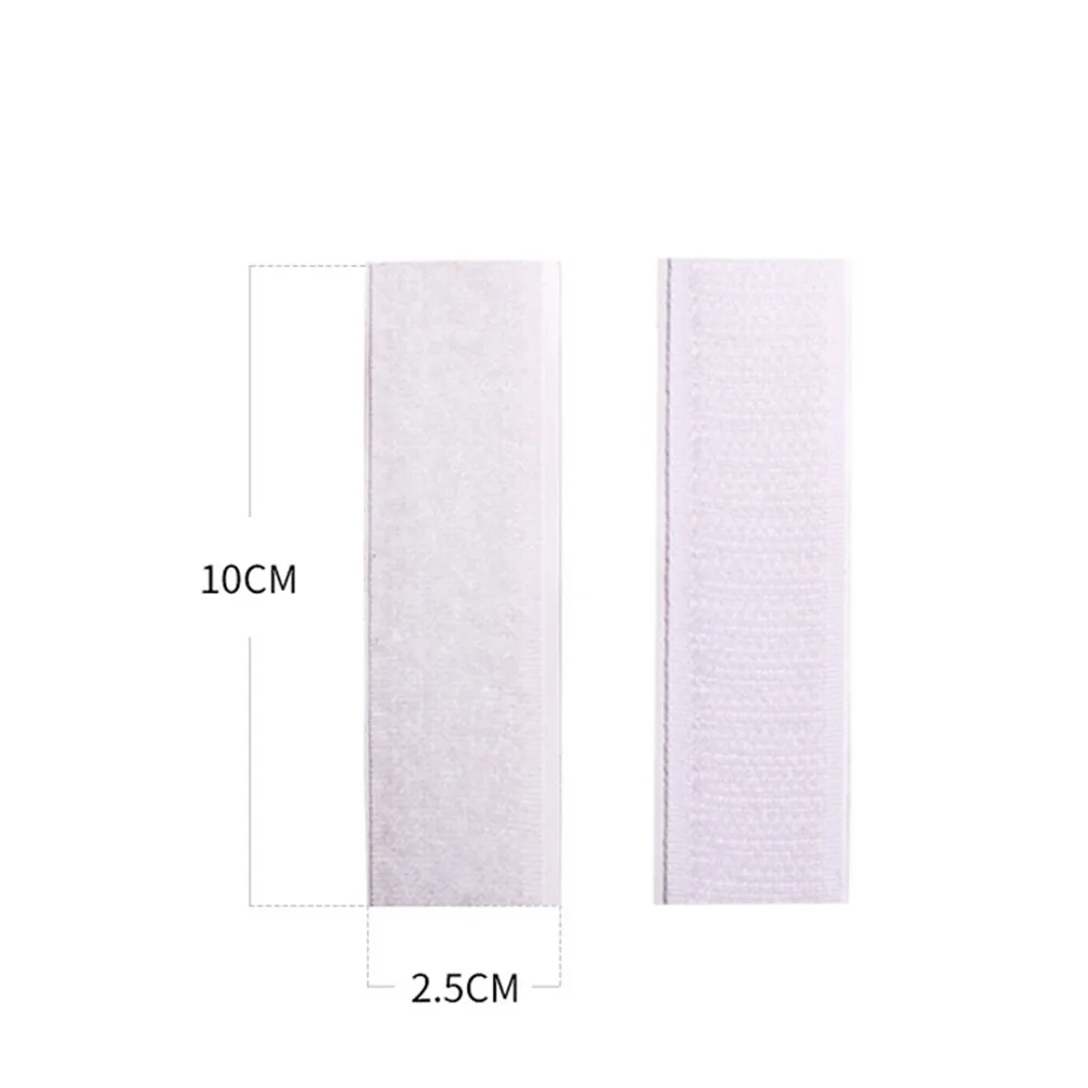 

10Pcs Table Skirt Self Adhesive Tape Nylon Reusable Peel Stick Strong Hold for Home Office Classroom Wall Mounting