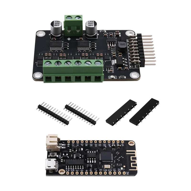 

-A15I MKS DUAL FOC V3.2 Простой FOC Shield 3-фазный драйвер бесщеточного двигателя ESP32 Плата разработки сервопривода Контроллер BLDC