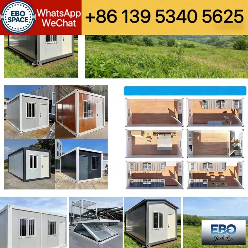 30ft Expandable Box Folding House Mobile House Made in China 2-3 Bedrooms Prefab Modular Movable