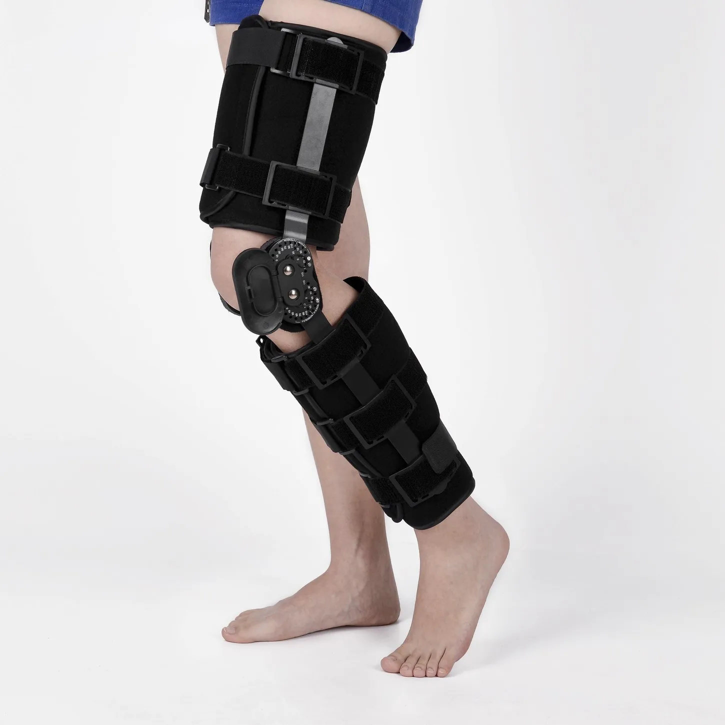 

Medmount Fitness Elastic Adjustable Double Upright Hinged Knee Support Brace with CE/ISO