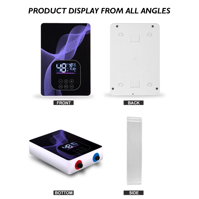 2025, nieuwe draagbare elektrische boiler met concurrerende prijs - tankloos op batterijen voor camper, buiten, garage, auto en badkamer