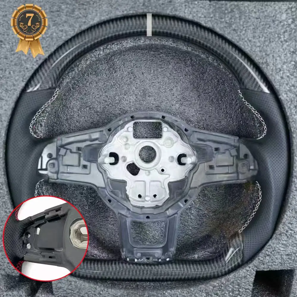 Echt Koolstofvezel Stuurwiel lederen Alcantara Voor VW Golf MK7 7.5 GTI GTD GTE R 2013-2020 Polo GTI Tiguan Passat DSG