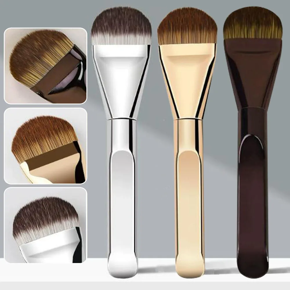 New Portable Tongue-shaped Foundation Brush Ultra-thin Concealer Widen Makeup Brushes Lightweight Face Contour Brush Beauty Tool