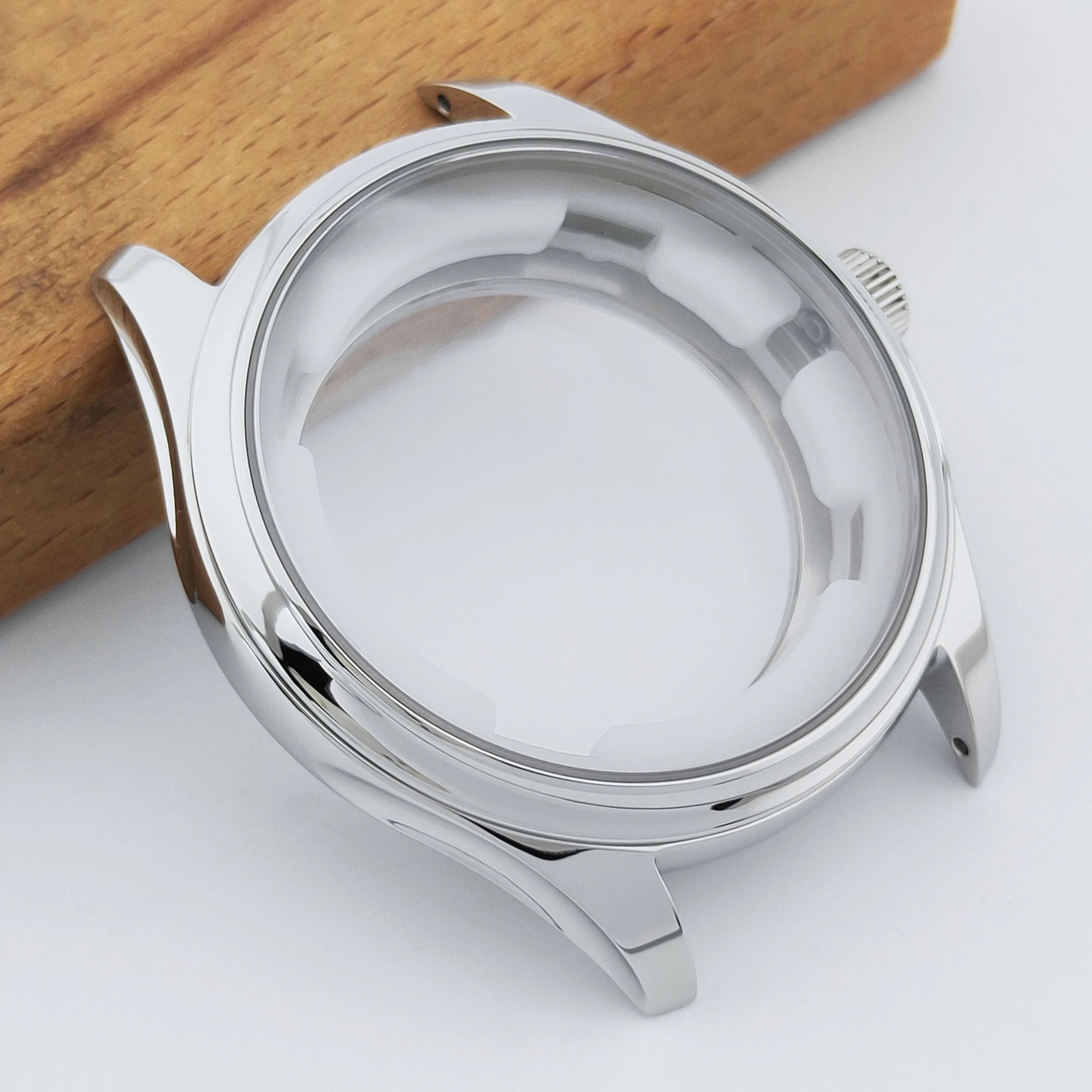 Neiton 39mm Watch Case See-through Back Sapphire Glass Fit ETA 2824 2130 PT5000