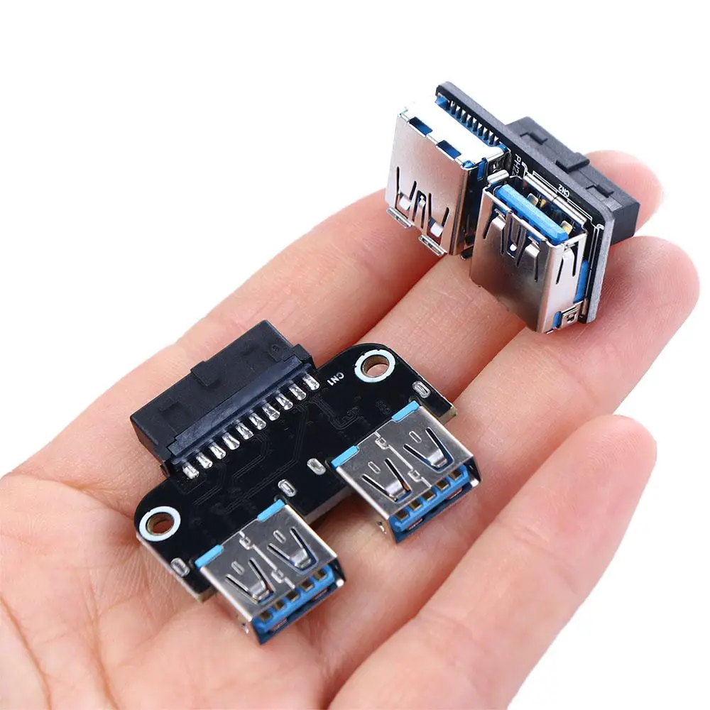 for Computer USB 3.0 A Female 19 20 Pin Female Motherboard Adapter Motherboard  Converter Adapter Converter Motherboard Adapter