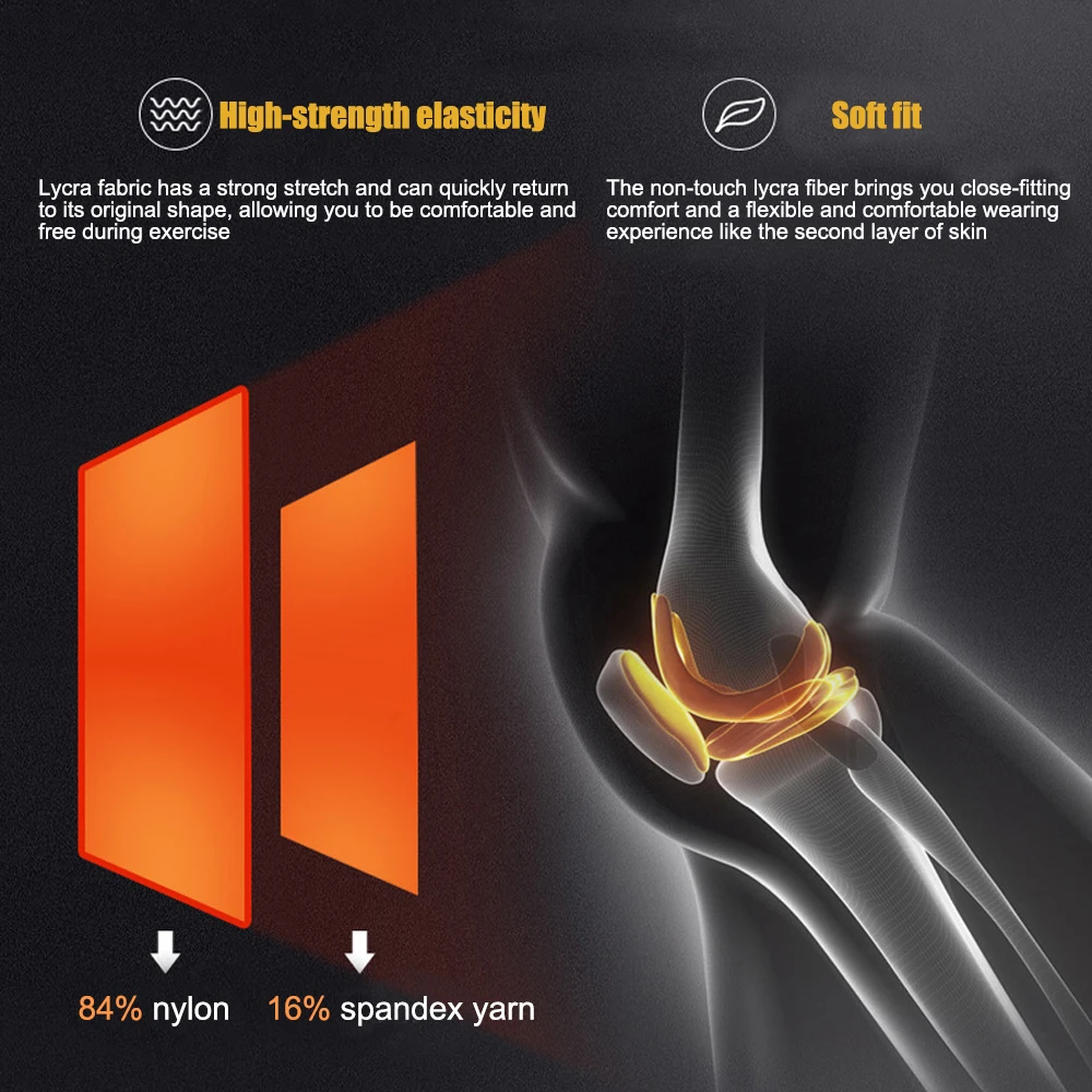 1 paar Waben Basketball Knie Pads Kurze Design Kompression Bein Ärmeln Kneepad Volleyball Schutz Brace Unterstützung – Detail 11