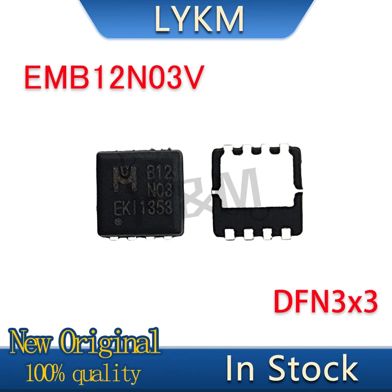 5/PCS New Original EMB12N03V EMB12N03 B12N03 DFN-8 In Stock