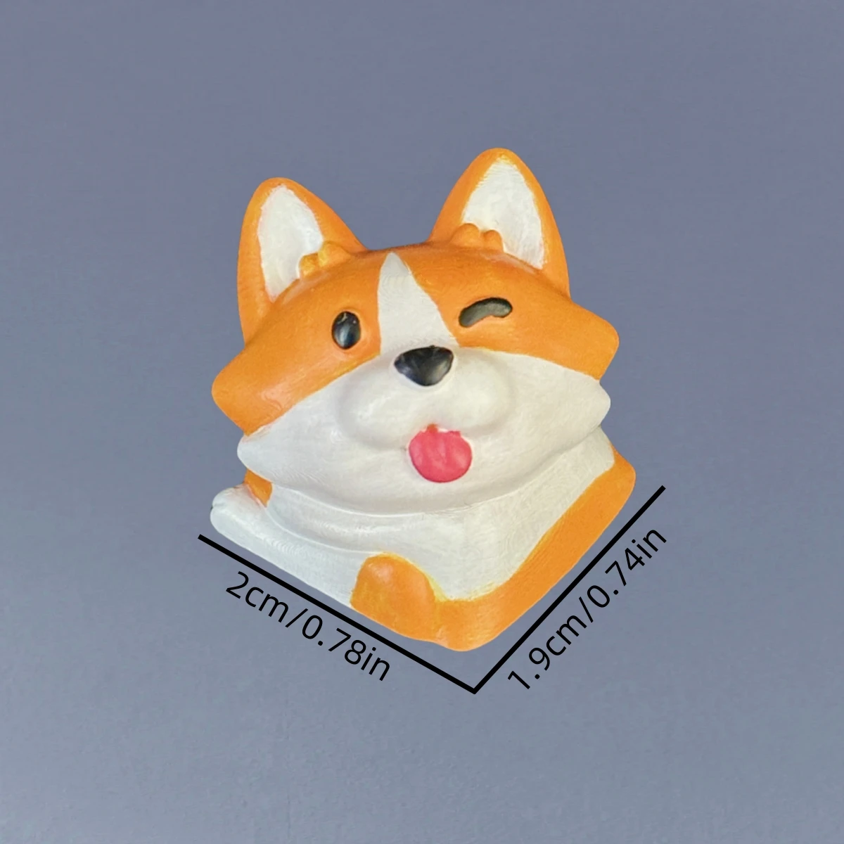 Capuchons de touches de clavier Corgi universels, dessin animé 3D, capuchon de clavier mécanique fait à la main, DIY bricolage