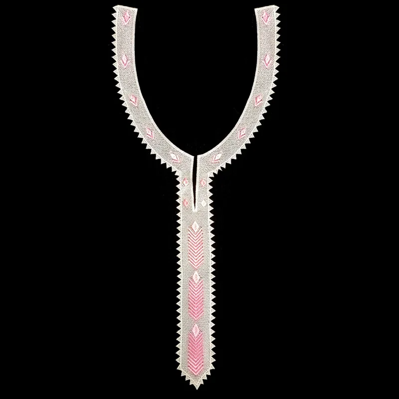 10 Uds. Ramillete de encaje bordado, Collar falso bordado hueco, Collar de pecho Soluble en agua, Collar de ropa, accesorios de encaje