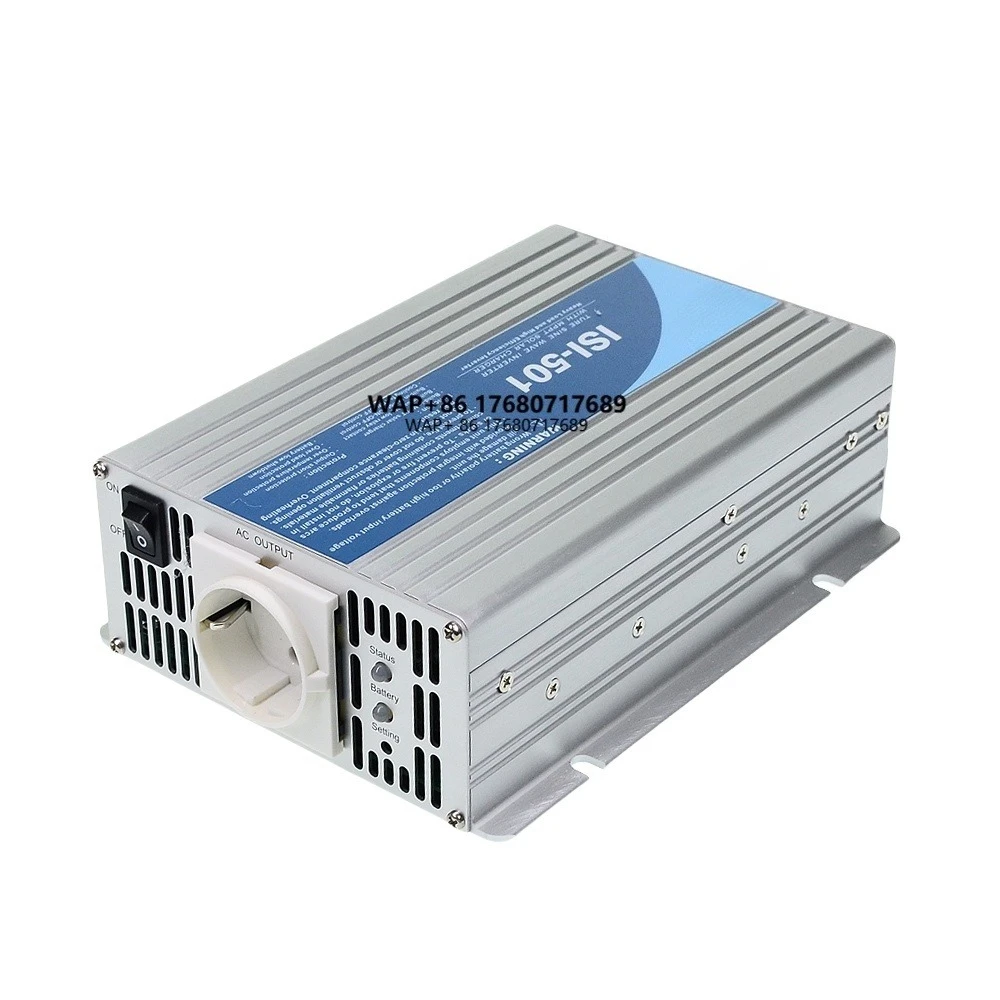 

MeanWell ISI-501-124 (AC:A/B/C/D/F/U) 500W Pure Sine Wave DC-AC Inverter with MPPT Solar Charging Function