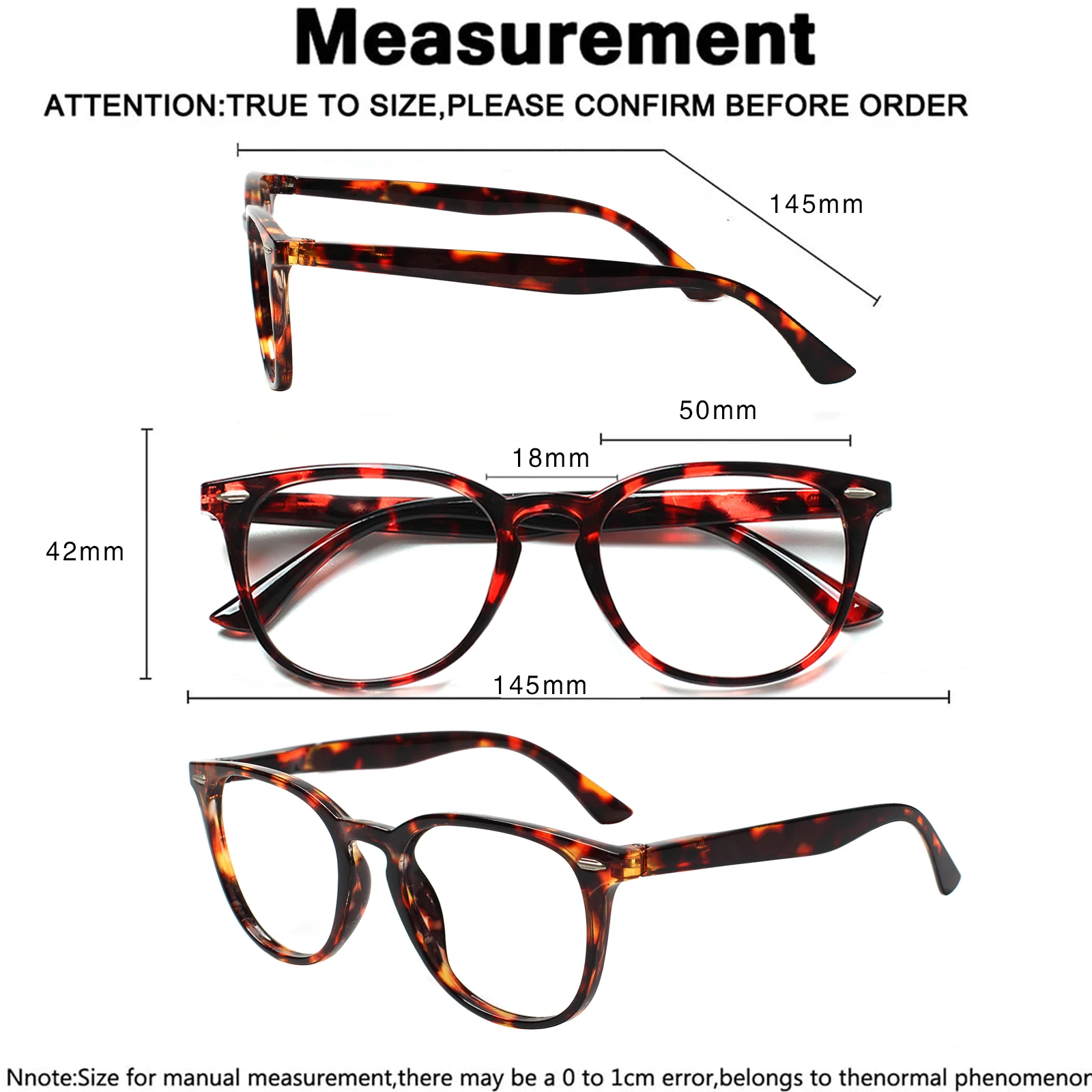 CLASAGA Reading Glasses Women Men Ultralight Prescription Glasses HD Lenses Presbyopia Eyewear Diopters 0 To +6.0