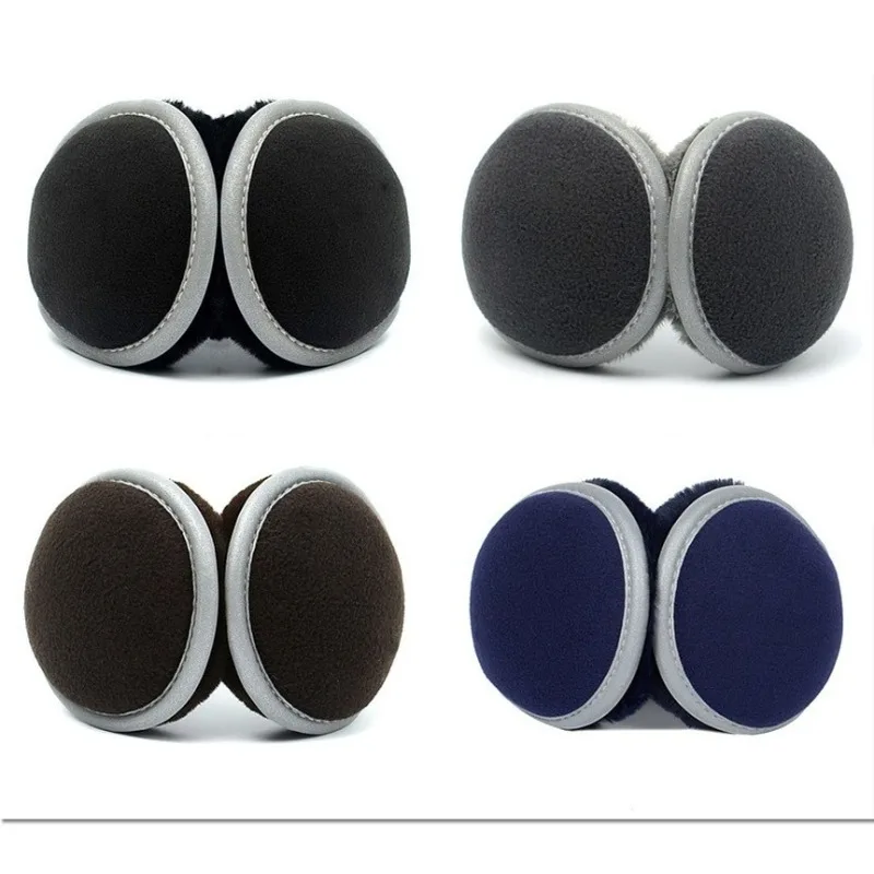 Ear Warmers for Men & Women Unisex Foldable Reflective Winter Warm Earmuffs with Reflective Tape