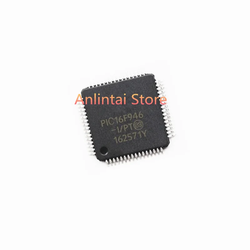 5PCS PIC16F946-I/PT  PIC16F946  TQFP-64 IC MCU 8BIT 14KB FLASH