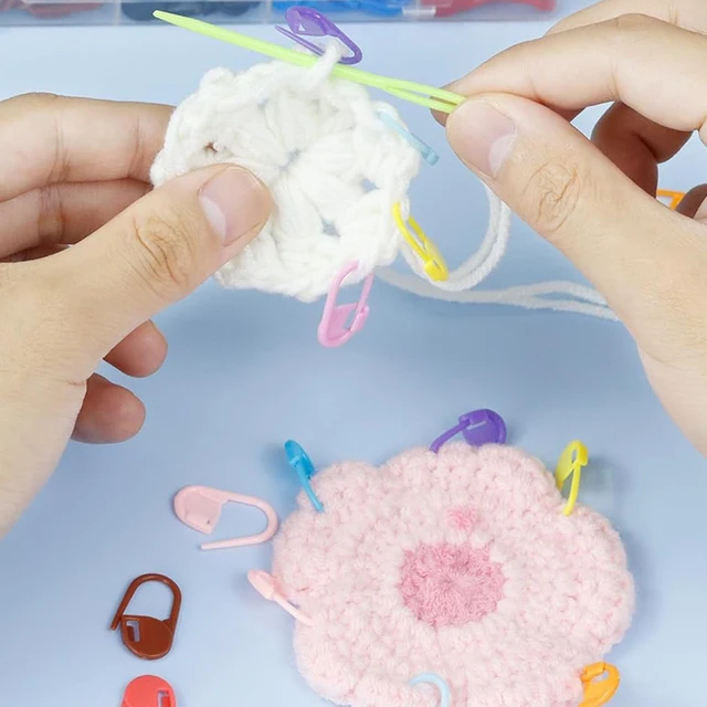 10-1000Pcs Mix Color Knitting Stitch Counter Crochet Locking Stitch Markers Stitch Needle Clip Knitting Crochet Marker DIY Craft 4 10-1000Pcs Mix Color Knitting Stitch Counter Crochet Locking Stitch Markers Stitch Needle Clip Knitting Crochet Marker DIY Craft 4
