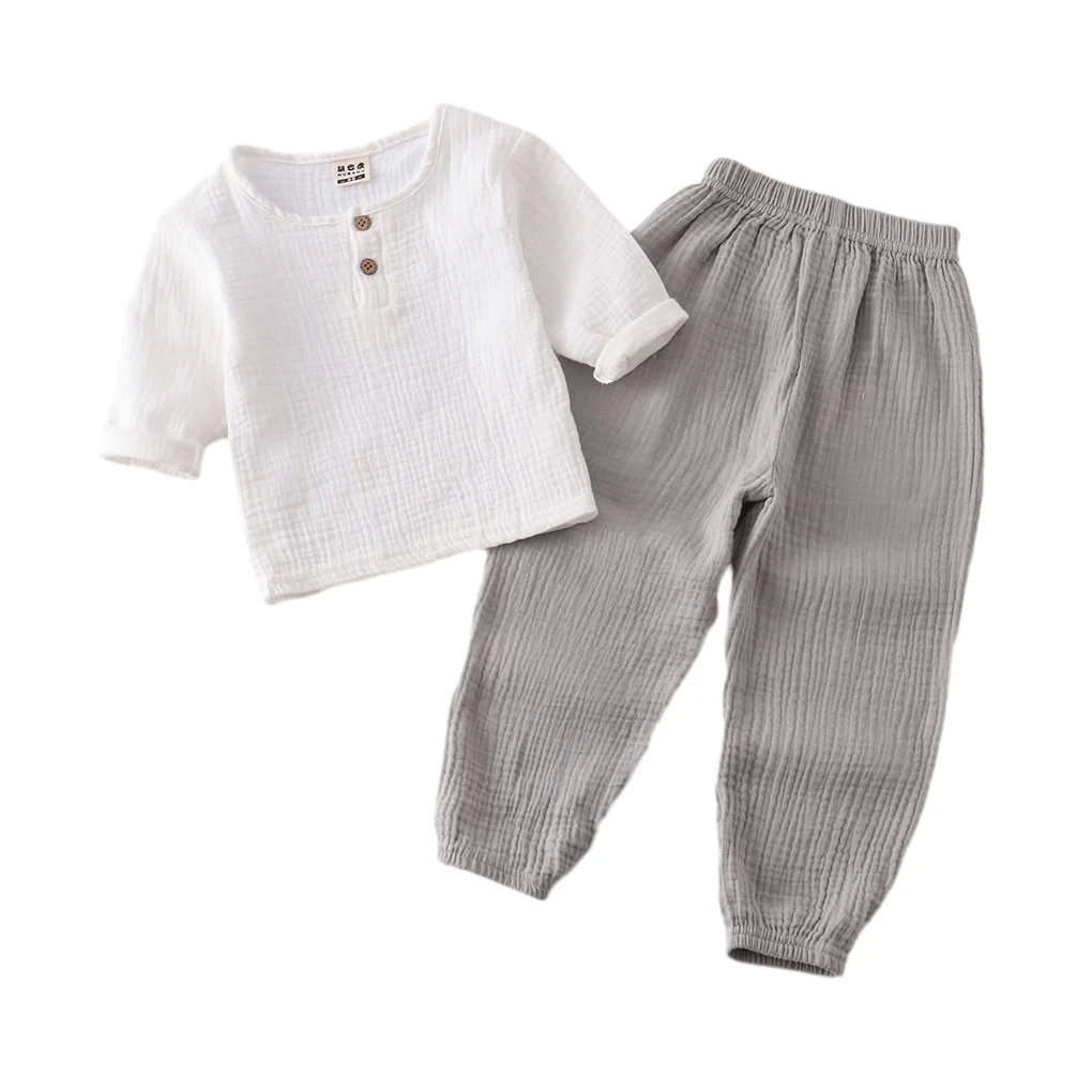 Spring Children Long Sleeve T-Shirt Trouser Set