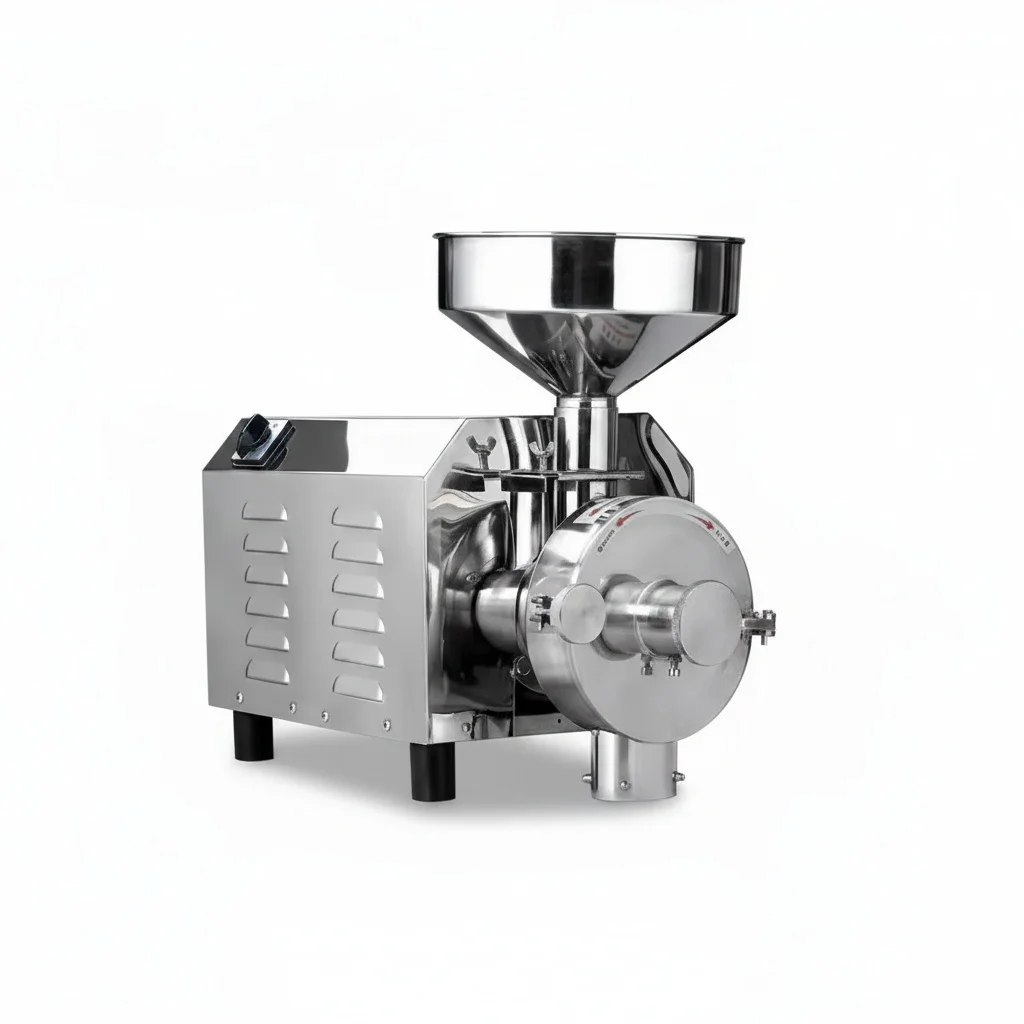 Flour Mill Machine, HR1500 1500W Stainless Steel Grain Grinder, Heavy Duty Commercial Industrial Milling Machinery