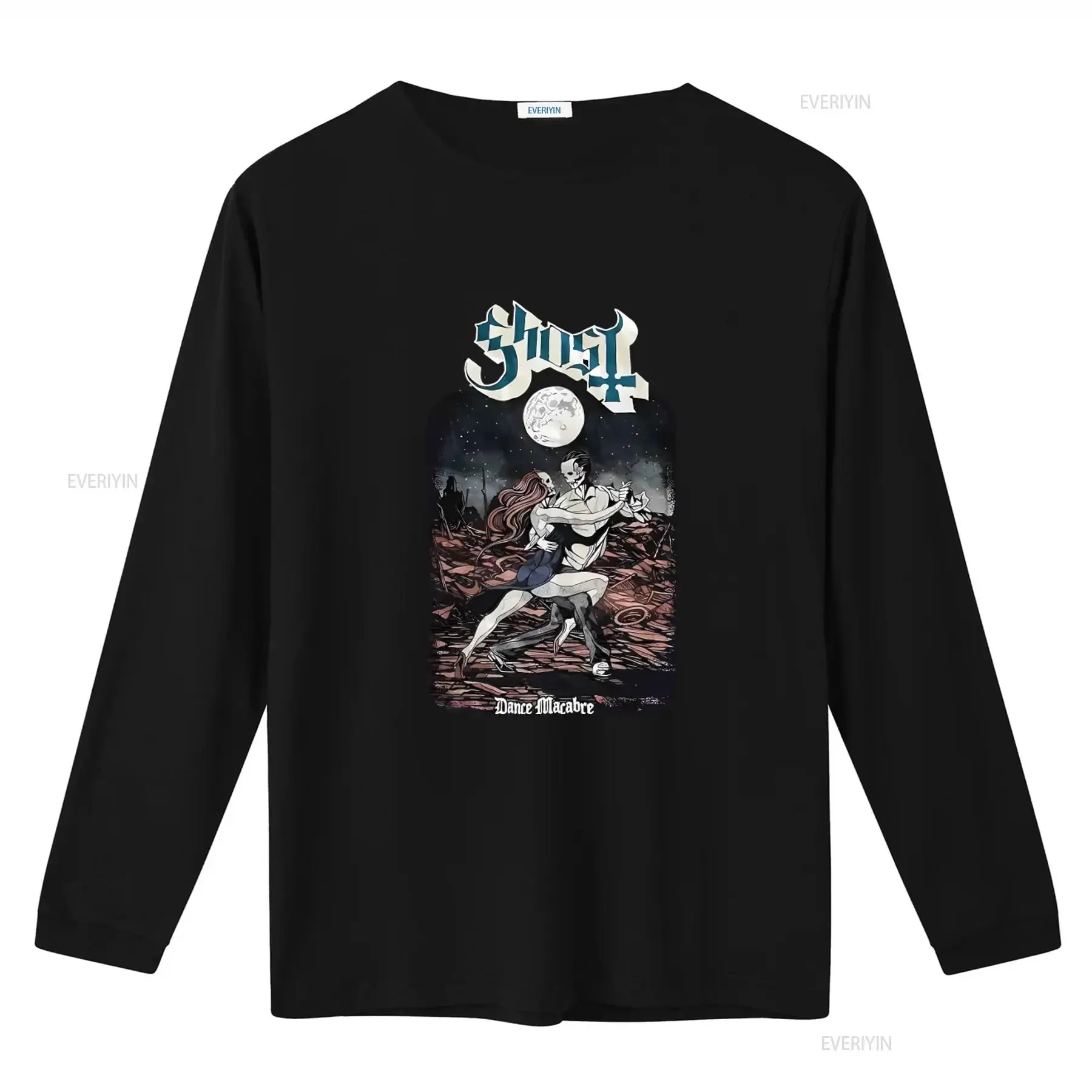 Ghost Dance Macabre Pocket Logo T Shirt S XXL Official Band for  vintage Washed Unisex fashion Stylish homme Casual Versatile