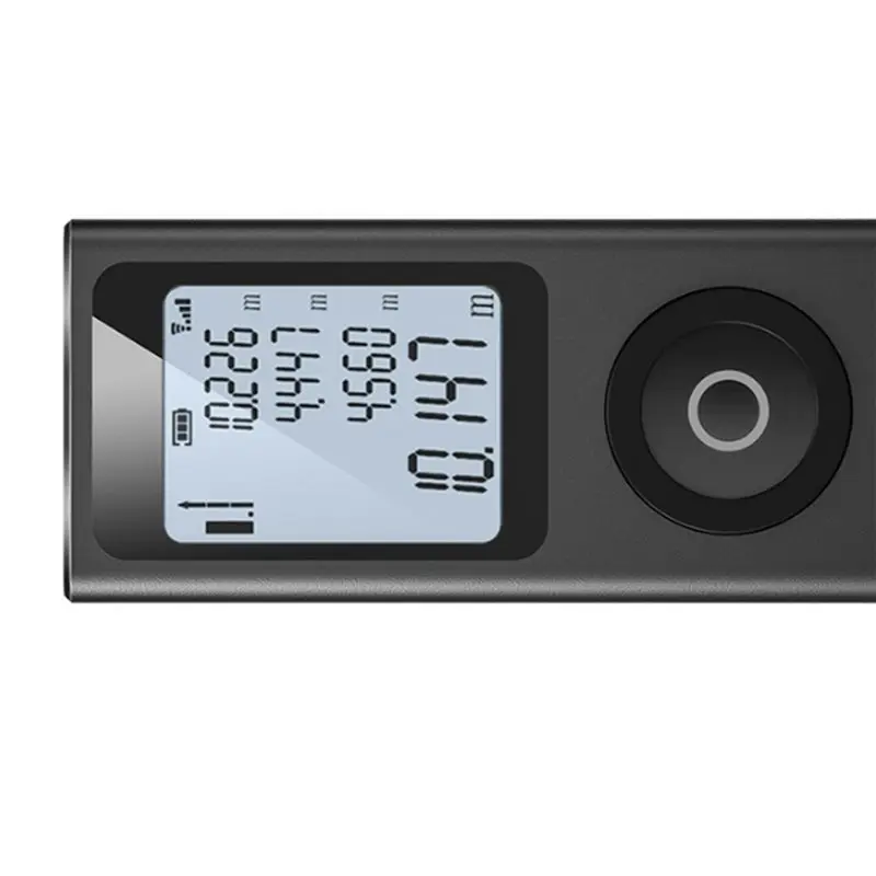 ABVG-Mini Pocket Size Laser Measuring Tool, Keychain Digital Tape Measure,± 2Mm 100Ft Metal Body In/FT/M