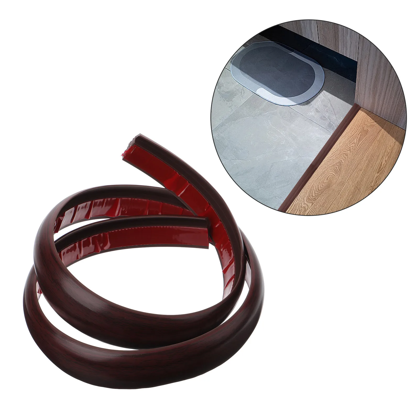 1 لفة PVC الطابق الانتقال قطاع السجاد ذاتية اللصق إلى عتبة البلاط قطاع سهلة التركيب الطابق متفوقا تقليم عتبة الباب بار