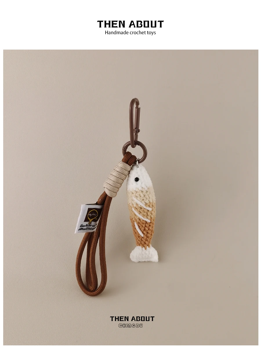 Year of the Fish Keychain Bag Charm Accessory Excess Fish Design Gift Item No Brand Keychain Bag Charm Key Holder