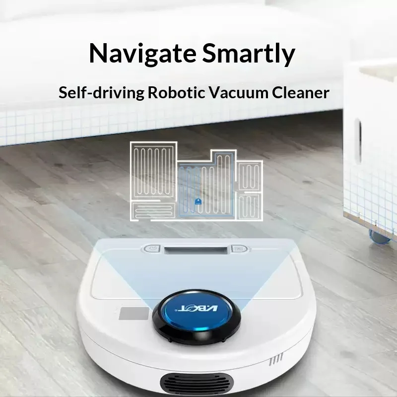 VBOT CH370 D type Robot Vacuum Cleaner laser navigation Edge corner Support whole house and local cleaning Sweeping Robot Vacuum