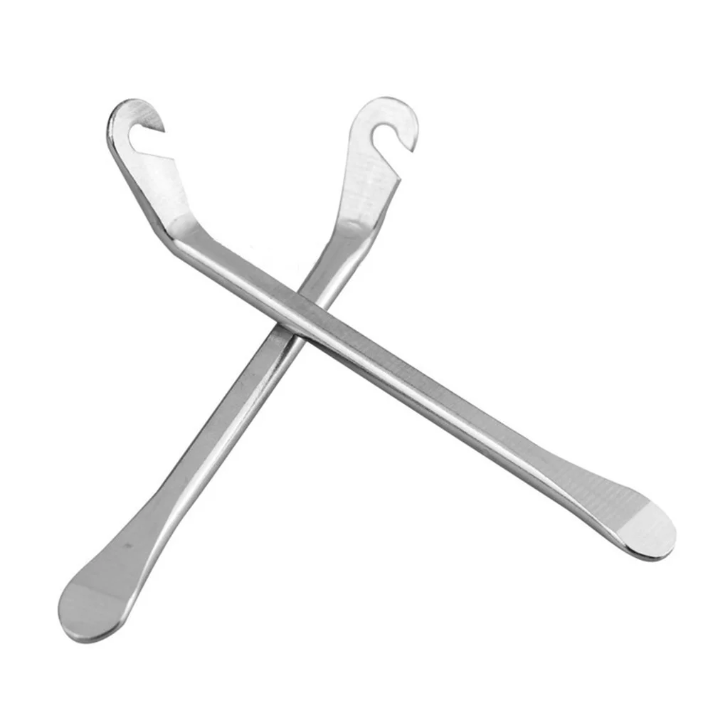 

6pcs Steel Tire Levers Bike Curved Tyre Tools Durable Rim Safe For Tough Tires Repair Workshop Travel Use Silver