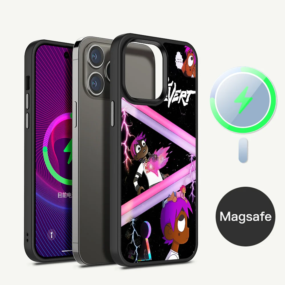 Rapper L-Lil U-Uzi V-Vert Phone Case Magnetic Case For IPhone 16 14 13 12 11 15 Pro Max Plus For Magsafe Wireless Charge Cover