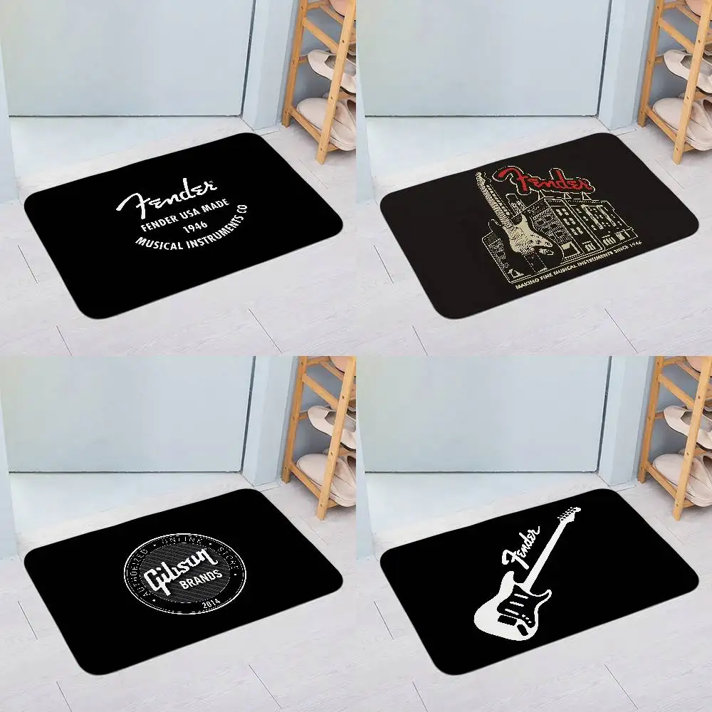 

Fender Guitar Entry Door Floor Mat Festive Decorations Carpet Bathroom Anti-slip Mat Entrance Doormat