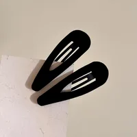 2pcs/lot Autumn and winter Velvet Hair Clip For Women Black BB clip girls red Flocking hairclip fashion hairpin  hair accessorie 6