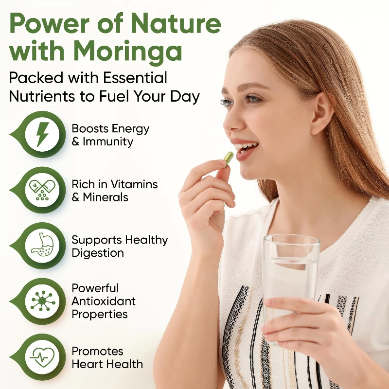 Natuurlijke Moringa-capsules - - Moringa Leaf Powder recensie en prijs