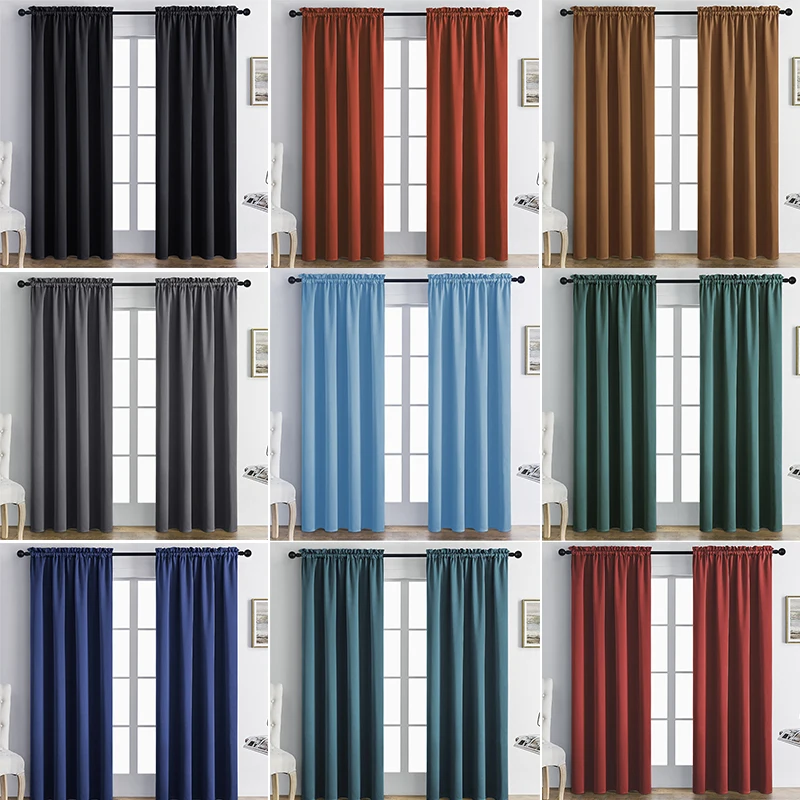 1Panels High Density Blackout Curtains Drop Blackout Curtains Super Soft Window Treartment Thermal Insulated Pencil Pleat Window