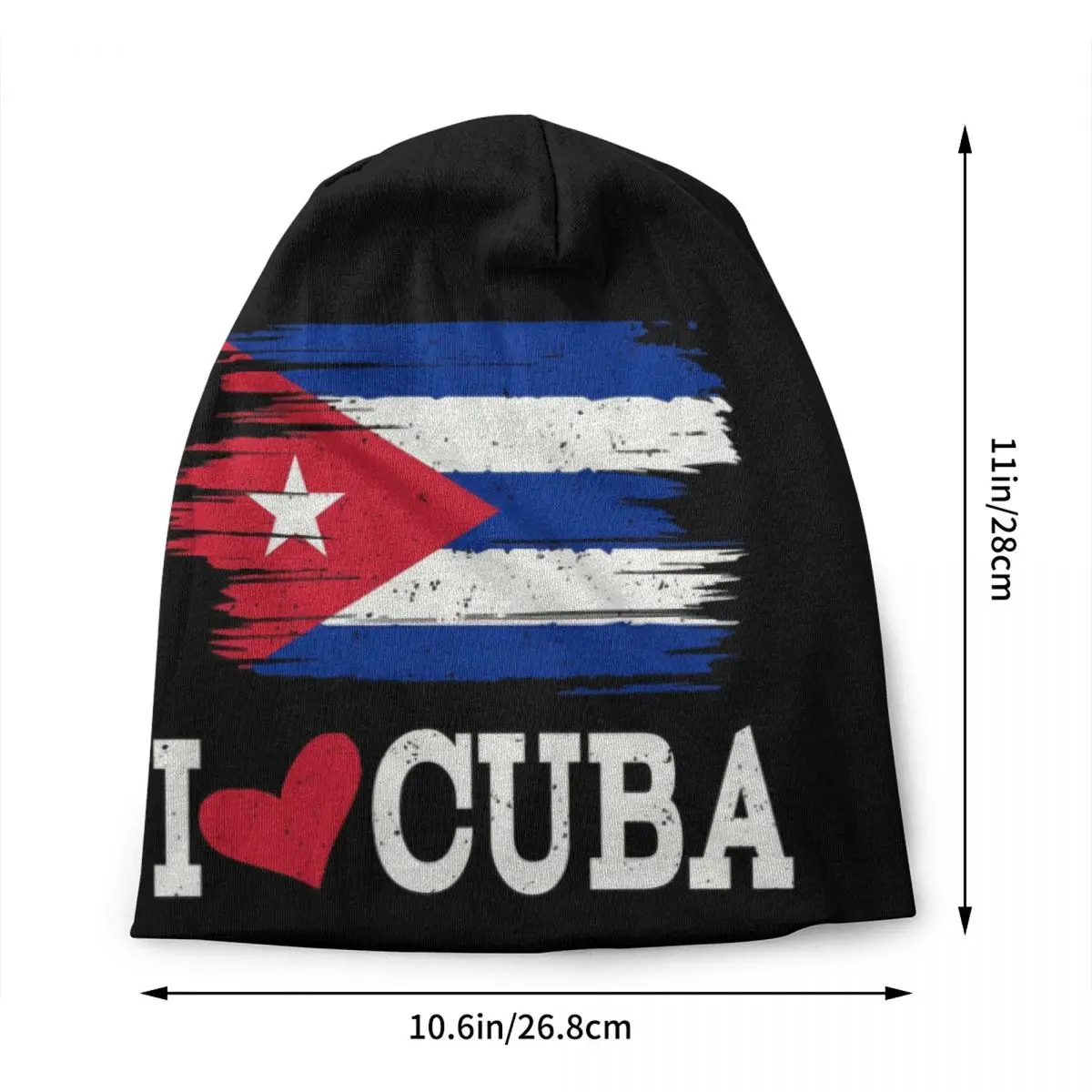 Cuba Cuban Havana Flag Bonnet Hat Knitting Hats Men Women Fashion Unisex Adult I Love Cuba Winter Warm Beanies Cap