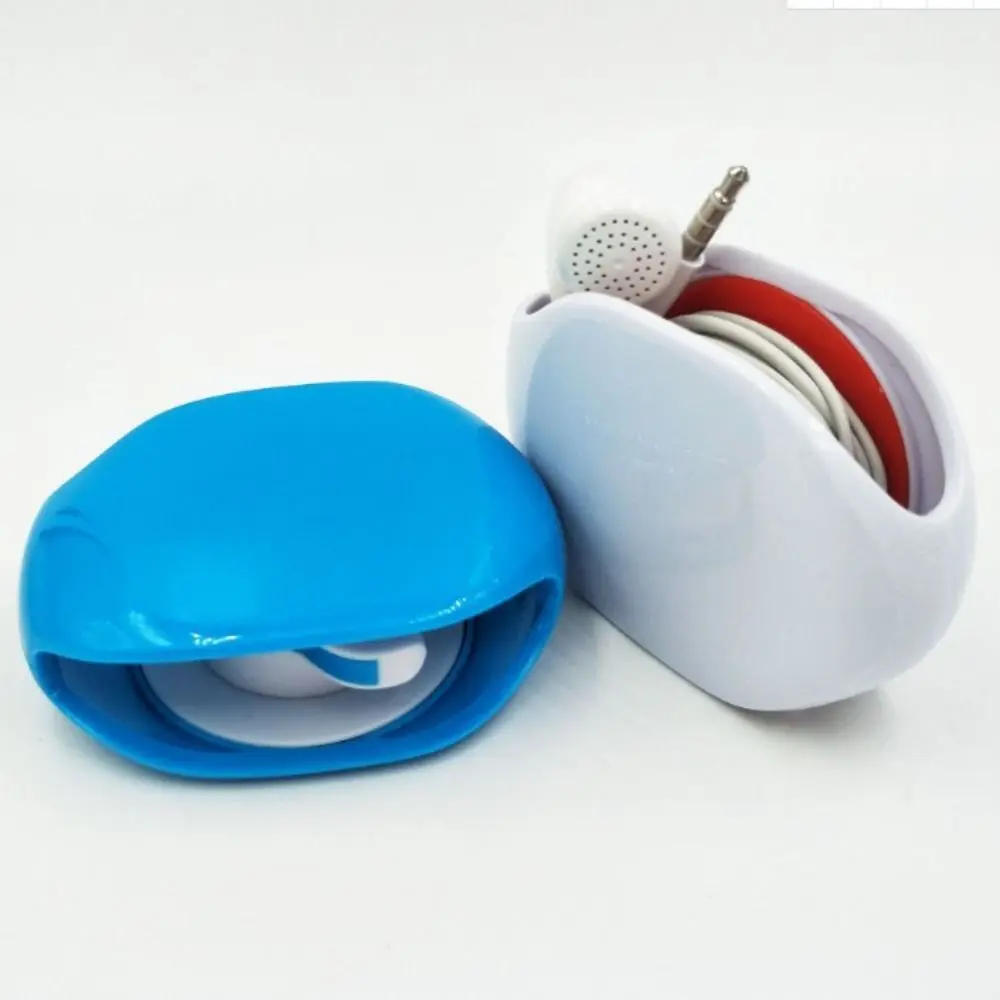 Desktop Organiser Earphone Automatic Retractable Cable Earphone Wrap Retractable Cord Organizer Wire Management Accessory