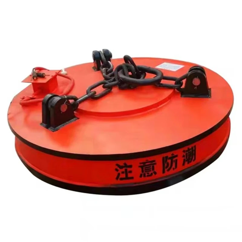 Electric Magnetic Lifter for Excavator circular magnetic scrap lifting magnet High Efficiency Reliable for Junkyard Scrap Iron