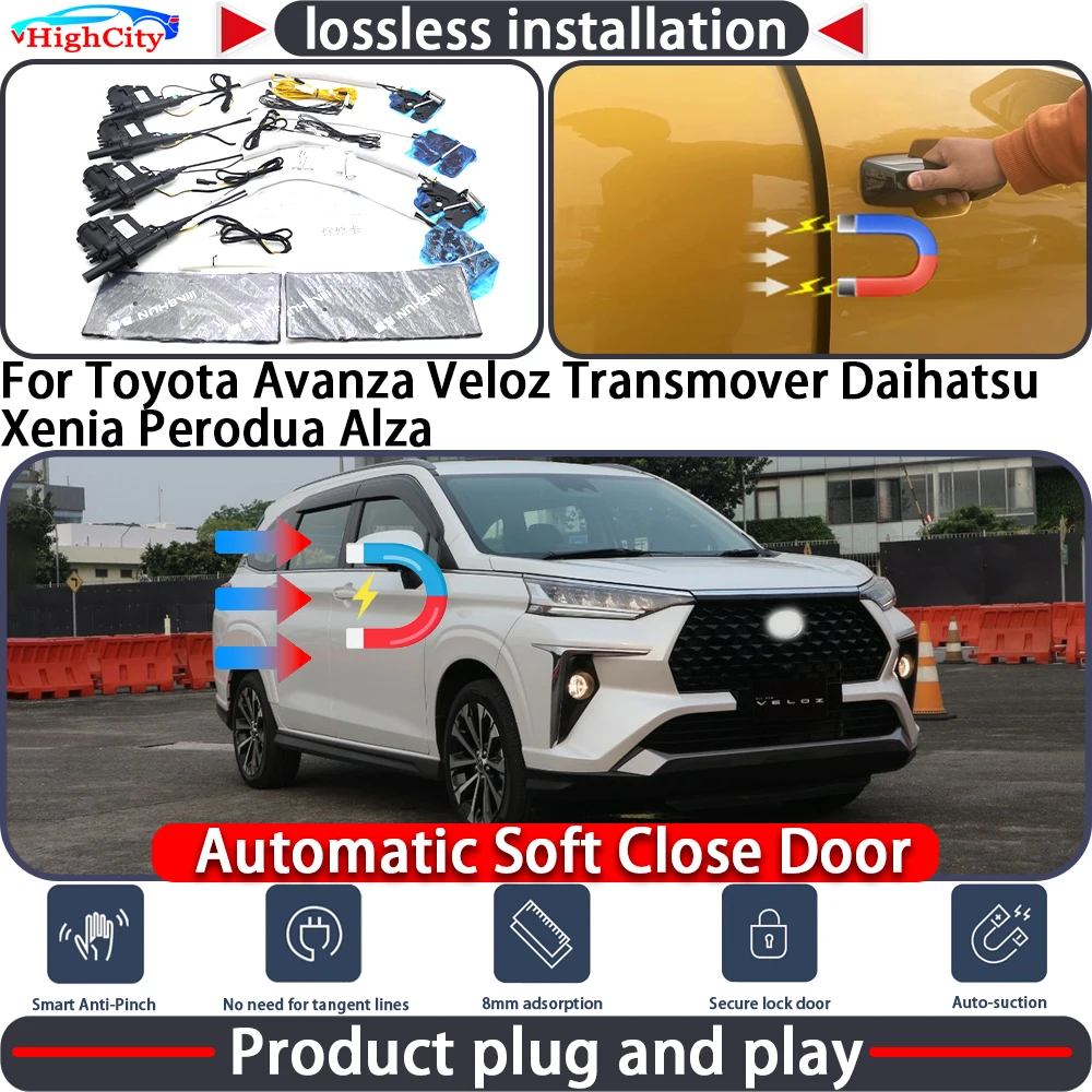 

Closing Door Lock Actuator for Toyota Avanza Veloz Transmover Daihatsu Xenia Perodua Alza Soft Close Power Latch System Auto