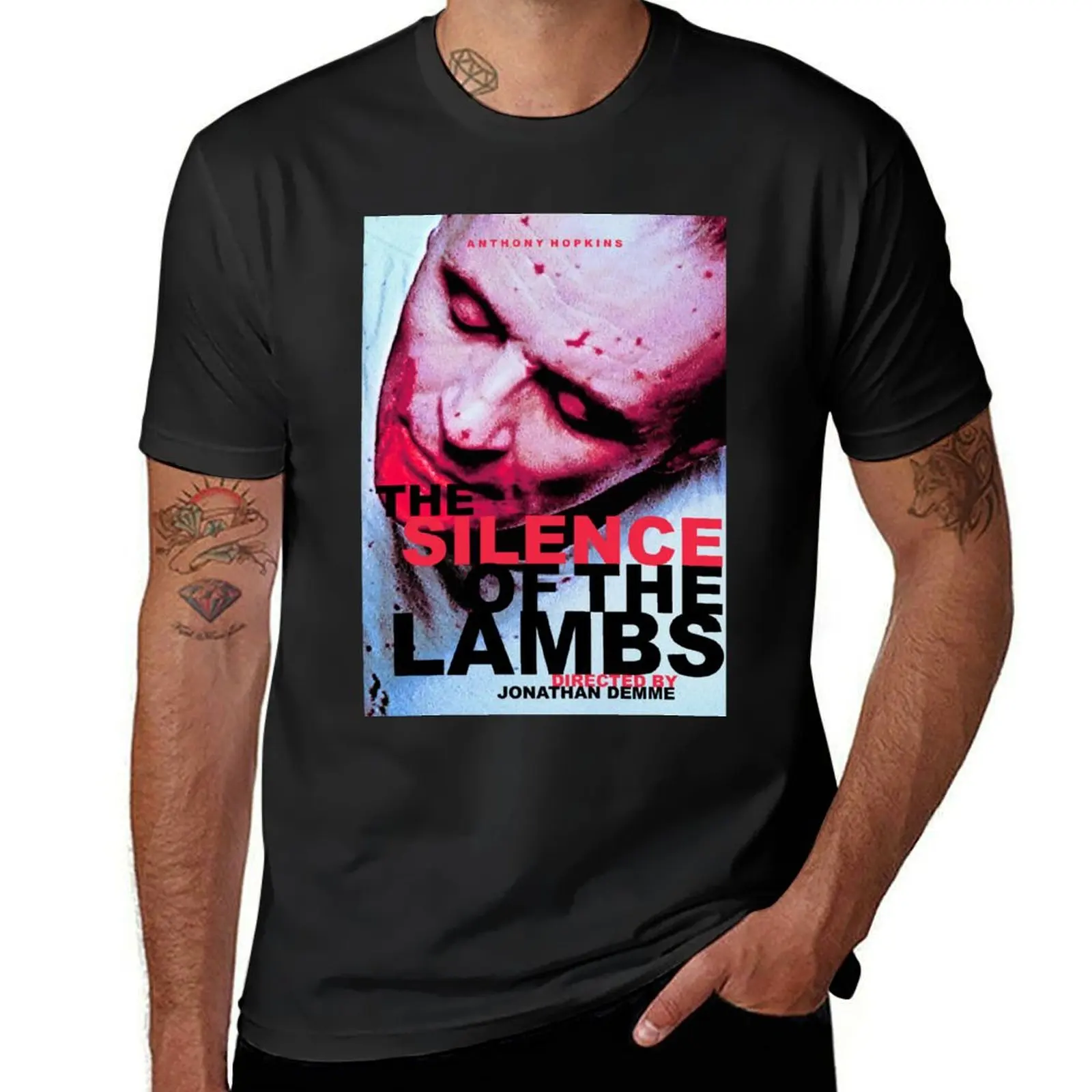 THE SILENCE OF THE LAMBS T-Shirt customs animal prinfor boys mens vintage t shirts