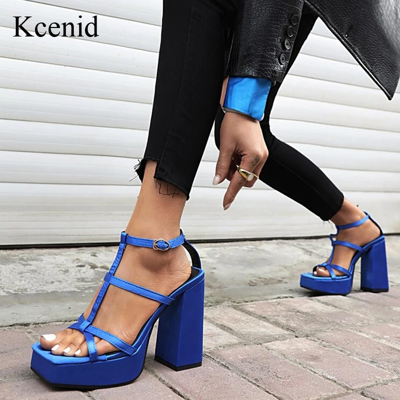 

Kcenid New Fashion Super Hign Heels Women Sandals Banquet Platform Party Temperament Women Sandals Spring Summer Wedding Shoes