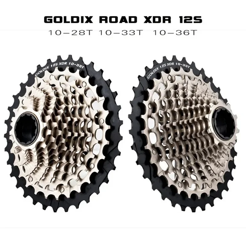 XDR Ultralight Bicycle Freewheel 10T-28T/10T-33T/10T-36T CNC Hollowout 12 Speed Bicycle Cassette for Road Bike and Gravel