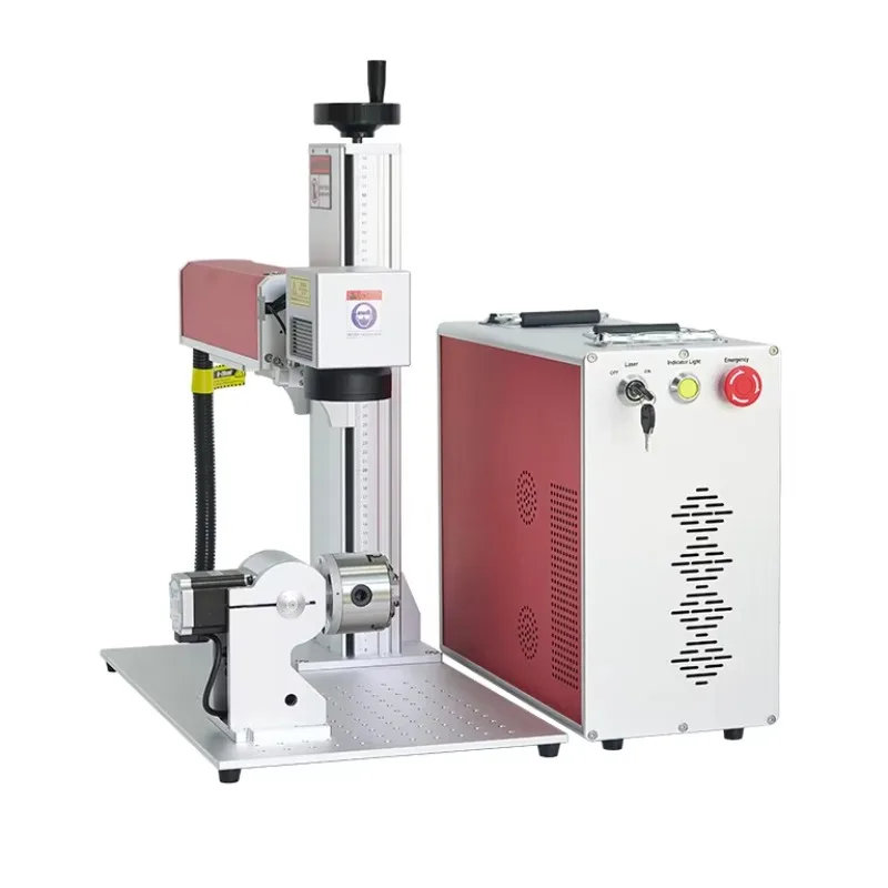 Multifunctional 20w 30w 50w 60w 80w 100w Portable Desktop Split 3D Fiber Marking Machine For Metal Plastic Easy To Operate