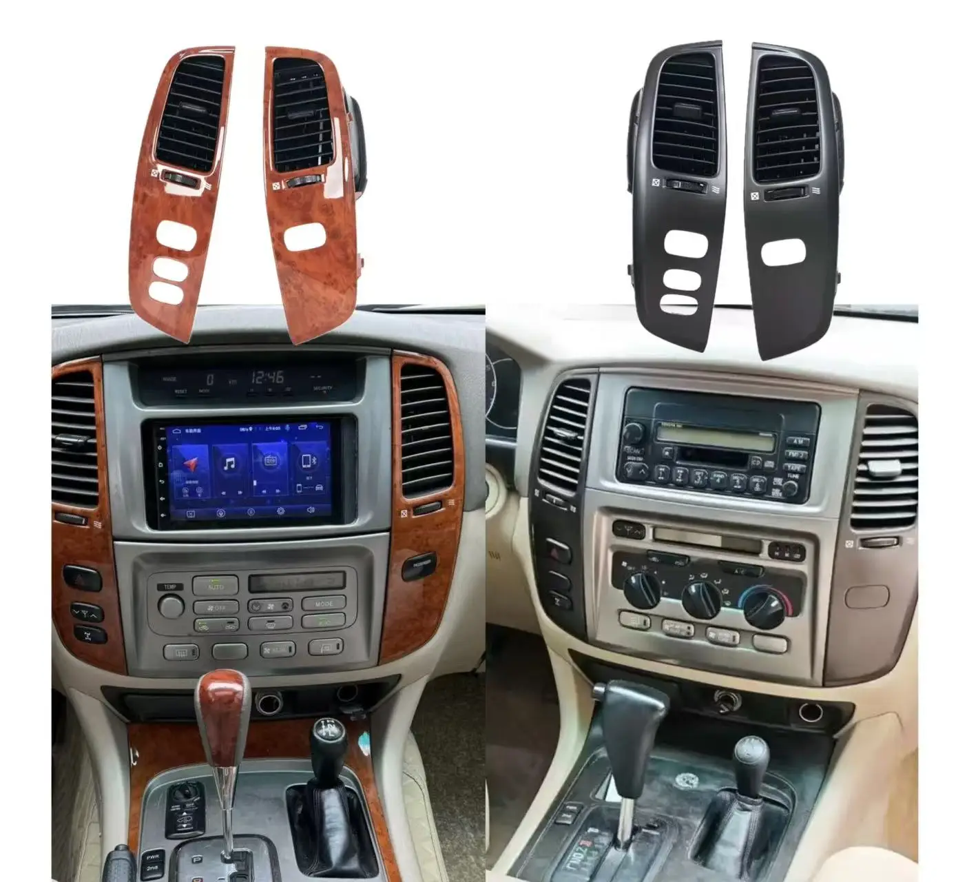 

Car Interior Dashboard Air Vent Frame Assembly for Land Cruiser LC100 FJ100 1998-2007