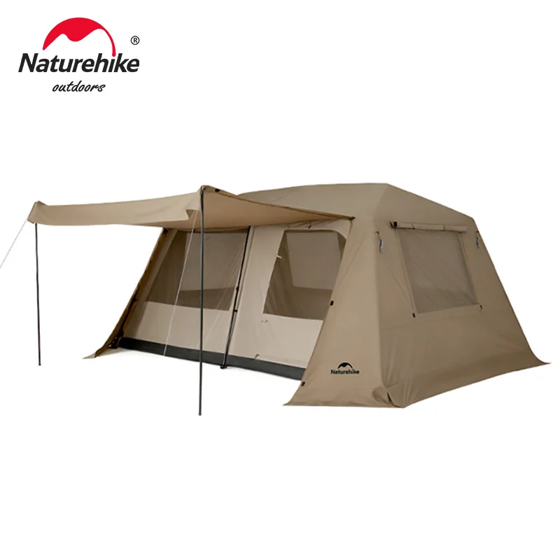 

Палатка Naturehike 2026 Village 13 Lite для кемпинга, автоматическая, на 3-4 человека, для активного отдыха, семейная, с быстрым раскладыванием, для глэмпинга, тип «кабина»