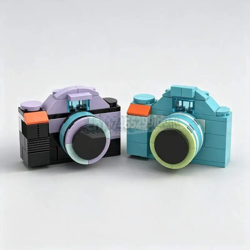 NEW 125 PCS Camera MOC Object Model Custom Puzzle DIY Assembly Creative Building Blocks Toy Educational Gift Collection Display