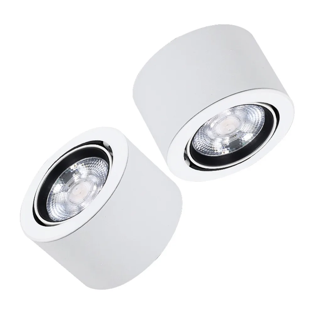 Projectores LED para iluminação de fundo, Downlight embutido, lâmpada do teto do cilindro longo, iluminação interior, 7W, AC 220V, 4000K