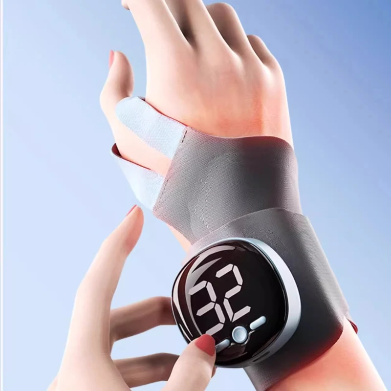 

Hand electric massage wrist guard physiotherapy device hot compress artifact