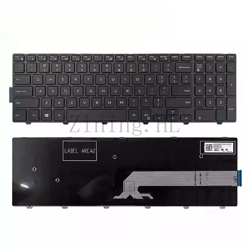 For Dell 15 3541 3542 3558 5559 5543 5545 5548 3559 3567 keyboard white characters / no backlight